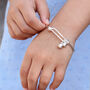 Personalised Sterling Silver Baby Bell Bangle, thumbnail 1 of 5