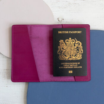 Personalised Leather Passport Case, 11 of 12