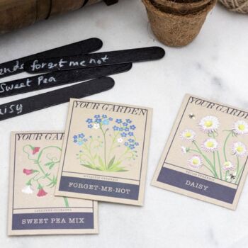 Ceramic Pot With Flower Measuring Spoons, 4 of 6