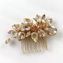 Gold Crystal Hair Comb, thumbnail 3 of 4