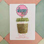 Coffee Cup Glitter Resin Christmas Tree Decoration, thumbnail 1 of 4
