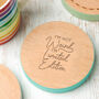 I'm Limited Edition Coloured Wooden Coaster, thumbnail 1 of 5