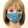 Botanical Meadows Silk Face Mask With Lanyard, thumbnail 2 of 5