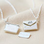 Personalised Small Silver Envelope Necklace, thumbnail 3 of 10