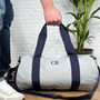 Personalised Mens Weekend Bag. Holdall With Initials, thumbnail 1 of 4