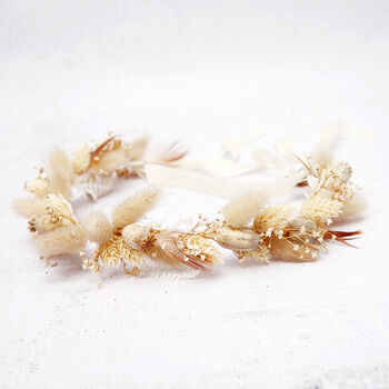 Fawn Dried Flower Wedding Accessory For Bride And Groom, 3 of 8