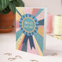 Personalised World's Best Rosette Card, thumbnail 2 of 2