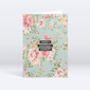 Vintage Floral Design Personalised Greeting Card, thumbnail 1 of 12