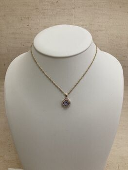 Purple Clover Pendant Necklace, 2 of 7