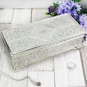 Personalised Old Antique Look Jewellery Box, 2 of 4