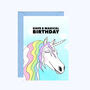 Unicorn Birthday Card, thumbnail 1 of 2