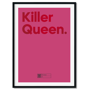 Music Lyric Print That Plays 'Killer Queen', 2 of 7