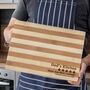 Personalised Kitchen Rating Bamboo Chopping Board, thumbnail 2 of 7