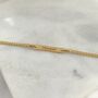 Yellow Gold Engraved Children's Curb Chain Bracelet, thumbnail 3 of 10