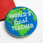 'World's Best Teacher' Coaster, thumbnail 3 of 5