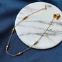 Golden Brass Thread Slim Foot Payal Anklet, thumbnail 4 of 7