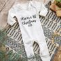 Personalised 1st Christmas Baby Grow, thumbnail 1 of 9