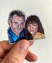 90s Neighbours Karl And Susan Sticker, thumbnail 1 of 6