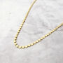 18ct Gold Plated Ball Disc Chain Choker 14 Inches, thumbnail 1 of 4