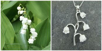 Lily Of The Valley White Flower Pendant Necklace, 3 of 5
