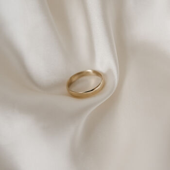 9ct Gold 4mm Court Wedding Ring, 3 of 4