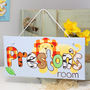 Personalised Jungle Lion Canvas Sign, thumbnail 5 of 12