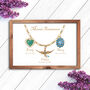 Mum's Treasures Charm Bracelet Birth Stones Print, thumbnail 3 of 5