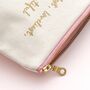 'The Kindest Mother' Printed Canvas Makeup Bag, thumbnail 3 of 8