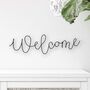 'Welcome' Wire Sign, thumbnail 1 of 4