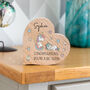 Personalised Oak Heart Unicorn Congratulations You're A Big Sister Gift, thumbnail 1 of 4