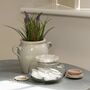 Glass Storage Jar With Marble Lid, thumbnail 1 of 3