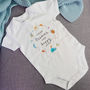 'Clean Oceans And Happy Fish' Babygrow, thumbnail 5 of 5