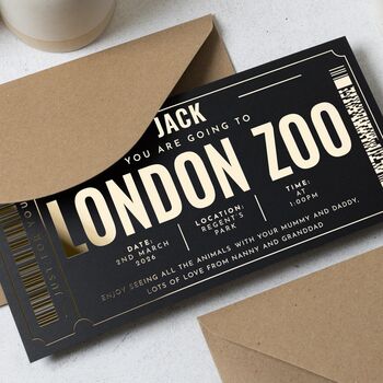 Personalised London Zoo Gift Voucher For Kids Birthday, 4 of 9