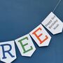 Personalised Three Birthday Banner – 3rd Birthday Party Decoration, thumbnail 3 of 5