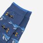 Men's Bamboo Socks Whale And Scuba Diver, thumbnail 5 of 5