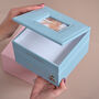 Personalised Baby Keepsake And Photo Box In Blue, thumbnail 3 of 6