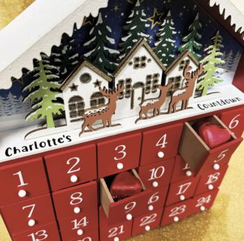 Fill Your Own Personalised LED House Advent Calendar, 2 of 7