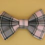 Pink Check Dog Bow Tie, thumbnail 1 of 2