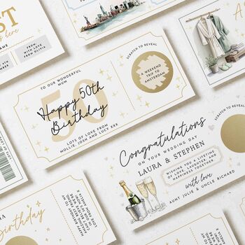 Personalised Mum 50th Scratch Reveal Birthday Voucher, 4 of 4