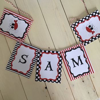 Pirate Personalised Party Decoration Pack, 4 of 6
