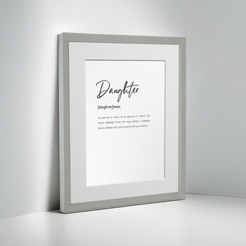 Personalised Daughter Family Keepsake Framed Print, 5 of 10