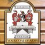 Coat Of Arms Family Crest Bar Sign, thumbnail 2 of 12