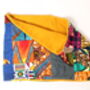 African Patchwork Organic Cotton Fleece Snood Scarf, thumbnail 6 of 9