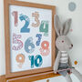 Dinosaur Educational Number Counting Children's Print, thumbnail 1 of 3