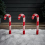 Candy Cane Trio Outdoor Christmas Decoration, thumbnail 2 of 4