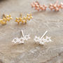 Sterling Silver Twinkle Star Earrings Studs, thumbnail 2 of 5
