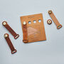 Leather Cable Tidies For Desk Or Bedside – Set Of Four, thumbnail 3 of 6