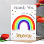 Personalised Rainbow Thank You Card, thumbnail 1 of 5