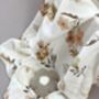 Autumn Flowers Muslin Swaddle, thumbnail 4 of 5