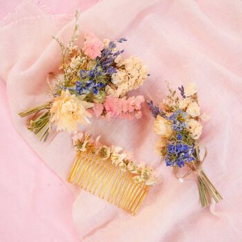The Pearly Prairie Dried Flower Baked Blossom Boutonnière, 3 of 3
